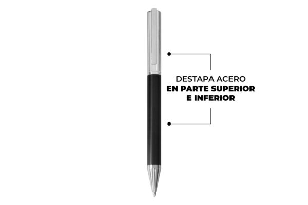 Bolígrafo "SIRIO" Metálico Giratorio – Tinta Azul - Imagen 4