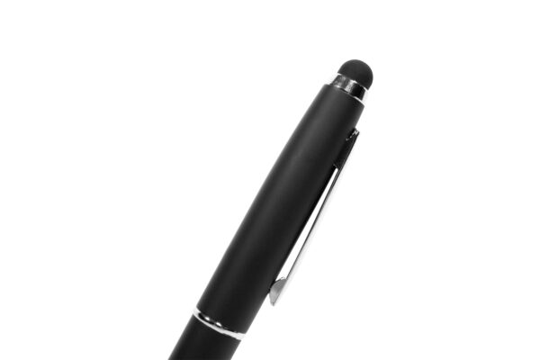 Bolígrafo Touch "LOGIX" Metálico con Cuerpo Engomado – Tinta Negra - Imagen 3