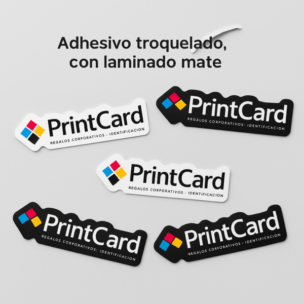 Adhesivos Troquelados con laminado mate
