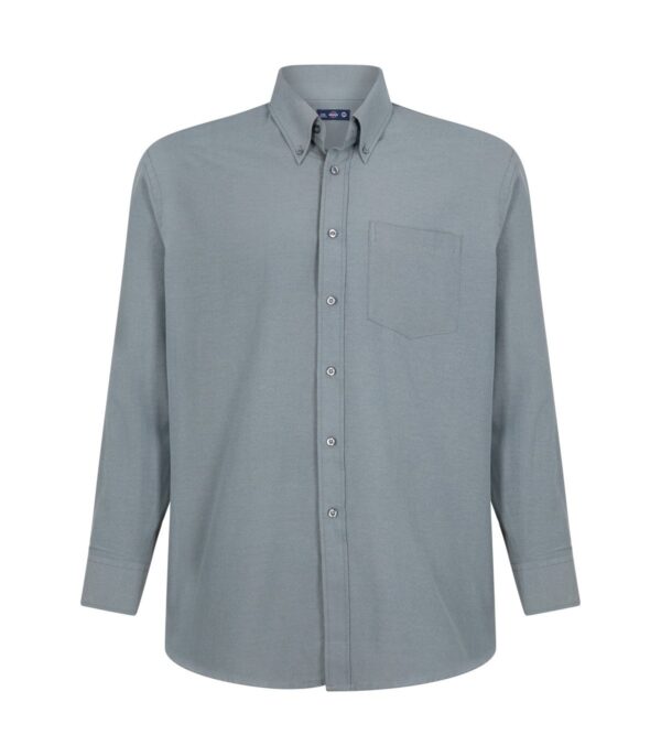 Camisa Oxford Classic Con Bolsillo Manga Larga Hombre