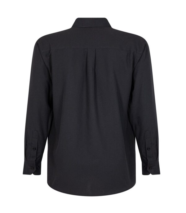 Camisa Oxford Manga Larga Hombre Negra - Imagen 2